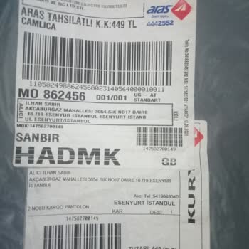 Mavi Kargo Lojistik Hizmetleri Ürün Yanlış İade İstiyorum