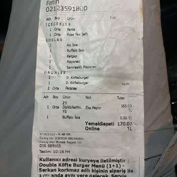 Yemek Sepeti Ve McDonald's Okmeydanı Şubesi