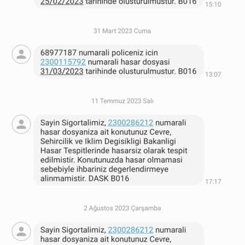 DASK Deprem Hasar Dosyasının Sonuçlanmaması Ve Ödeme Yapılmaması