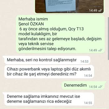 İstech İletişim Qcy T13 Kulaklık Sorunu