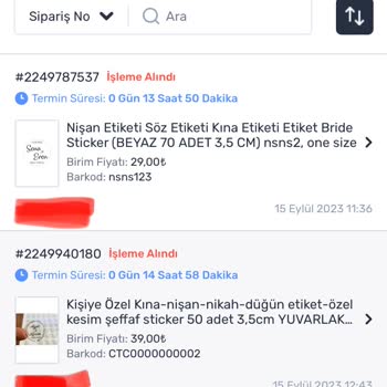 MNG Kargoda Taşıma Durumuna Geçmeyen Trendyol Gönderileri.