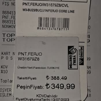 LCW Etikette Fiyat Farkı