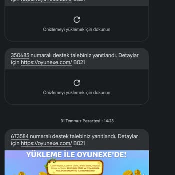 Oyunexe PUBG Mobile 325UC Teslim Edilmedi