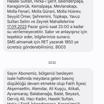 İBB - İstanbul Büyükşehir Belediyesi Sürekli Su Kesintisi Bilgi Verilmeden