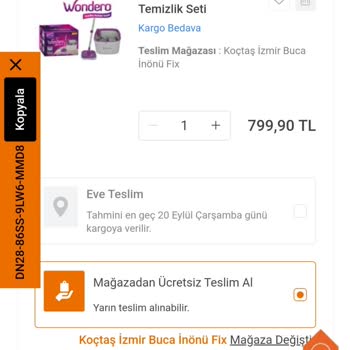Koçtaş 1 Ay Oyaladı Ürünümü Teslim Etmedi