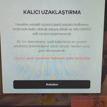 Valorant Kalıcı Haksız Sebeple Uzaklaştırma