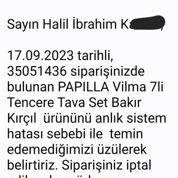 Media Markt'tan Haksız Gerekçeyle Sipariş İptali!