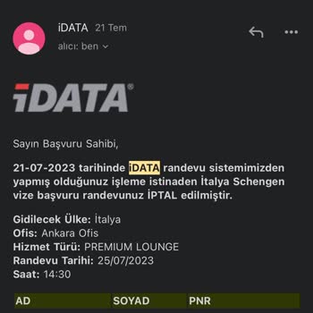 İdata Premium Lounge Randevunun Ön Ödeme İadesini Hâlâ Yapmadı!