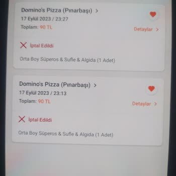 Domino's Pizza Sipariş İptal Problemi