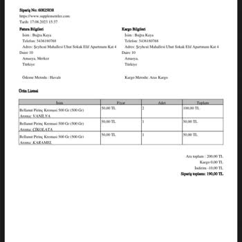 Supplementler.com İadem 1 Aydır Yatmadı