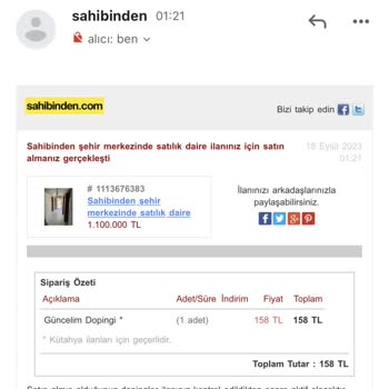 Sahibinden.com Paramı Geri İade Etmiyor.