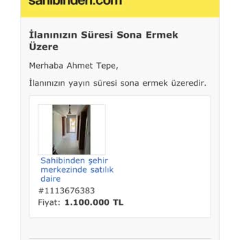Sahibinden.com Paramı Geri İade Etmiyor.