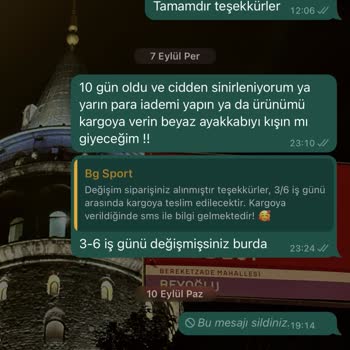 @bgsportive_ Sayfası Ürünümü Göndermiyor İade Yapmıyor