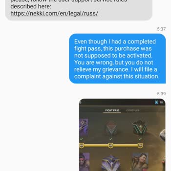 Nekki.com Oyun İçi Satın Almada Yaşanan Anlaşmazlık