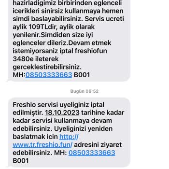 Türk Telekom Freshio Üyeliği Hk.