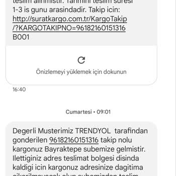 Sürat Kargo 20 Gündür Ürünümü Bana Ulaştırmayıp Oradan Oraya Savuruyor