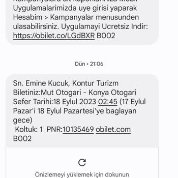 Kontur Otobüs Seferinde Mağduriyet