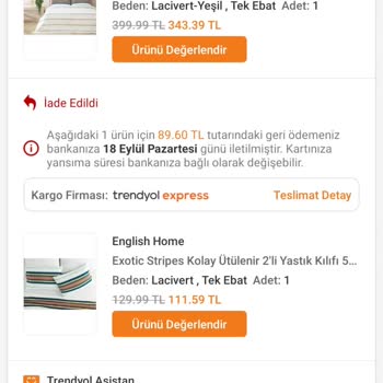 Trendyol İade Edilen Kusurlu Ürün İçin Kargo Parası Kesilmesi