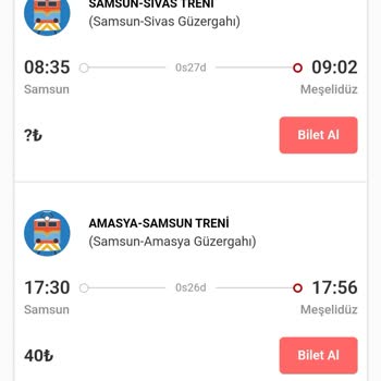 TCDD Samsun Amasya Zamları