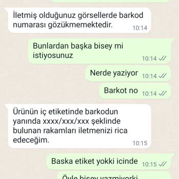 Zara WhatsApp No Yardımcı Olmadı
