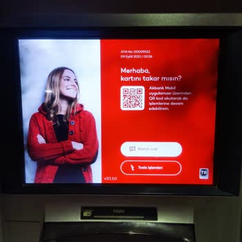 Akbank Bankamatikten Para Yatırma İşlemi