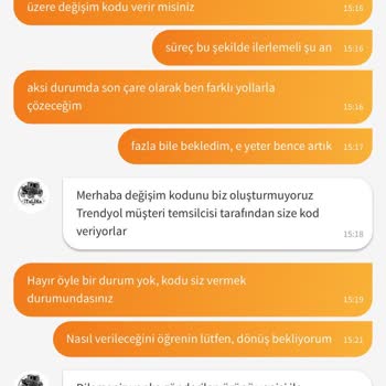 Trendyol Yanlış Ürün / Değişim Mağduriyeti