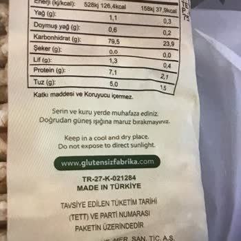 Glutensiz Fabrika Böcekli Pirinç Patlağı