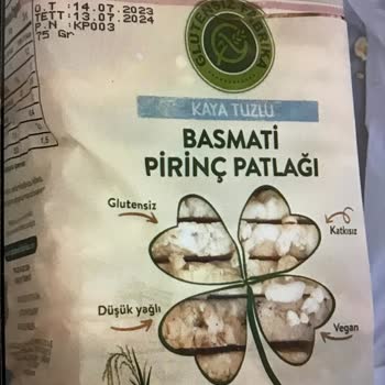 Glutensiz Fabrika Böcekli Pirinç Patlağı