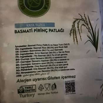 Glutensiz Fabrika Böcekli Pirinç Patlağı
