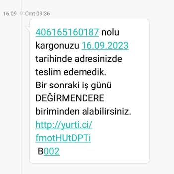 Yurtiçi Kargo, Kargomu Teslim Etmedi