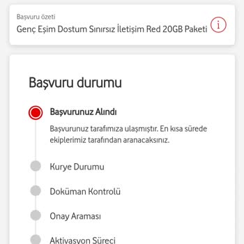 Vodafone Sim Kartımı Göndermiyor