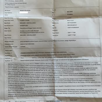 KVK Telefonumun Ekranını Kırdı, İlgilenmiyor Ve Sorumluluk Almıyor!