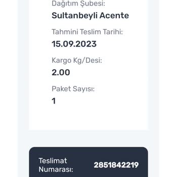 Sürat Kargomun Gelmemesi Mağdur Edilmem