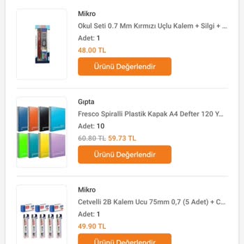 Trendyol Sipariş Problemi
