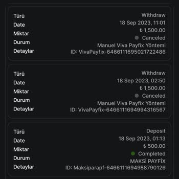 Casinoviva Çekim Talebi Veriyorum İptal Oluyor