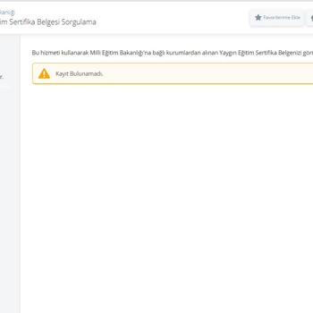 Eğitim Academy Hijyen Belgesi E-Devlette Gözükmüyor!