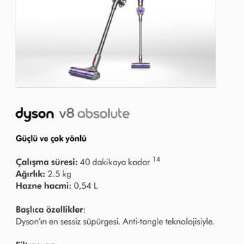 Dyson Kablosuz Süpürge Şikayeti