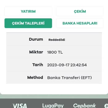 Sahabet Para Çekme Reddetti Verdi