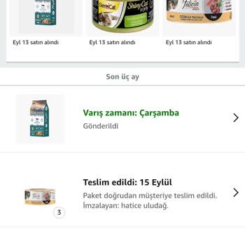 Amazon Türkiye Ürün Ortada Yok.