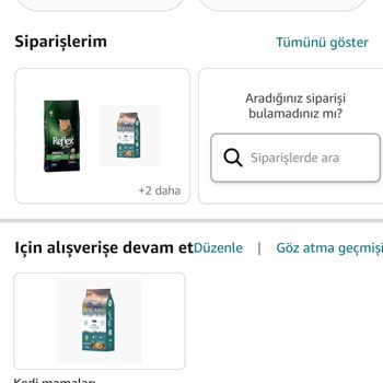 Amazon Türkiye Ürün Ortada Yok.