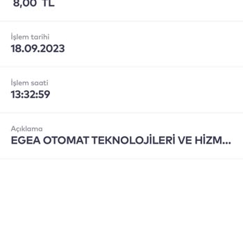 BELBİM (İstanbulkart) Egea Otomat Ürün Yok Paramı Aldı