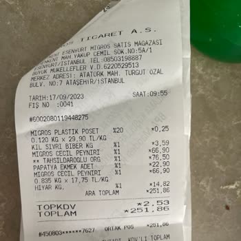 Migros'ta Elitkent Şubede Bozuk Gıda Satılması