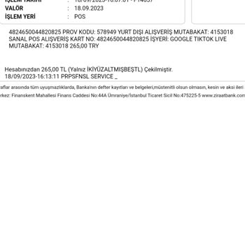 TikTok Para Çekildi Jeton Düşmedi