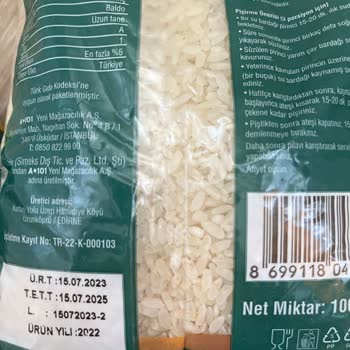 A101 Kapıda Bozuk Pirinç