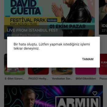 Passolig Passo Mobil Bağlantı Hatası