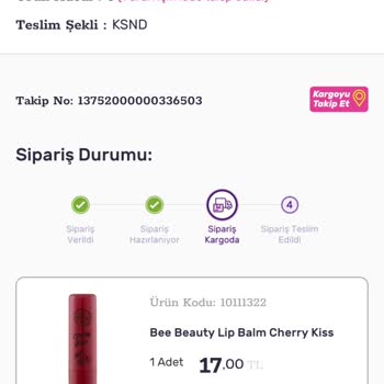 KARGOMsende Gratis Ürünlerimin Kargosu Nerede