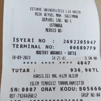 İstinye Üniversitesi Hastanesi İstinye Üniversite Hastanesinin Aldığı Haksız Ücret