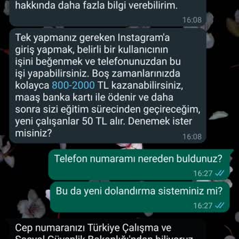 WhatsApp Yabancı Numaralardan Gelen Mesaj