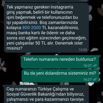 WhatsApp Yabancı Numaralardan Gelen Mesaj