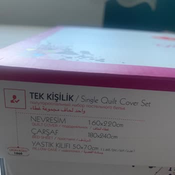 Cozy Home Tek Kişilik Nevresim Takımı Yanlış Ölçüde Geldi